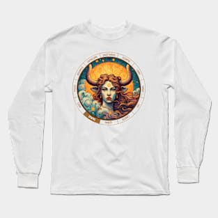 ZODIAC Taurus - Astrological TAURUS - TAURUS - ZODIAC sign - Van Gogh style - 10 Long Sleeve T-Shirt